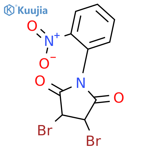 2,5-PYRROLIDINEDIONE, 3,4-DIBROMO-1-(2-NITROPHENYL)- structure