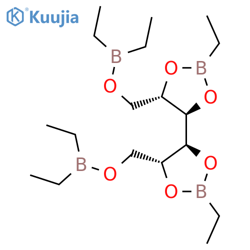 [(4S,5R)-5-[(4S,5R)-5-(Diethylboranyloxymethyl)-2-ethyl-1,3,2-dioxaborolan-4-yl]-2-ethyl-1,3,2-dioxaborolan-4-yl]methoxy-diethylborane structure