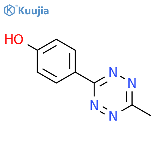 4-(6-Methyl-1,2,4,5-tetrazin-3-yl)phenol structure