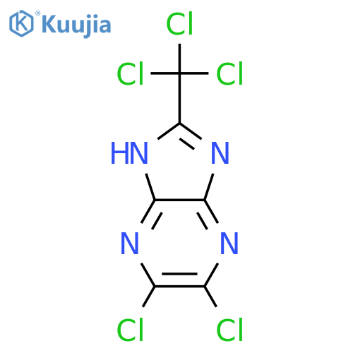 1H-Imidazo[4,5-b]pyrazine,5,6-dichloro-2-(trichloromethyl)- structure