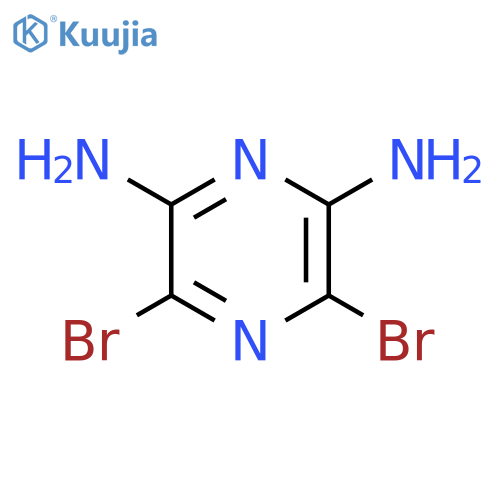 2,6-Pyrazinediamine, 3,5-dibromo- structure