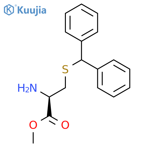 (R)-Methyl 2-amino-3-(benzhydrylthio)propanoate structure