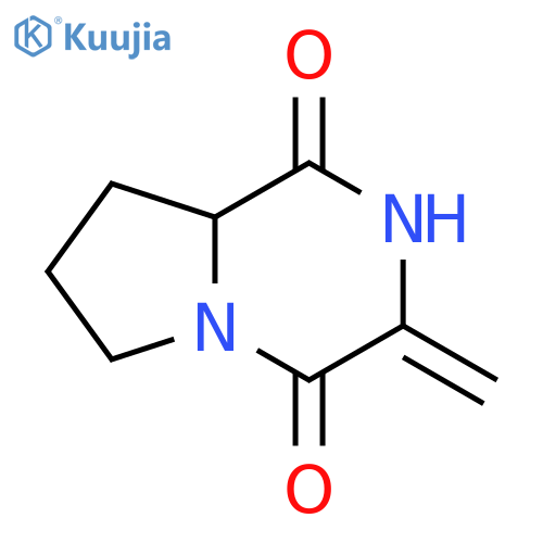 Pyrrolo[1,2-a]pyrazine-1,4-dione, hexahydro-3-methylene- (9CI) structure