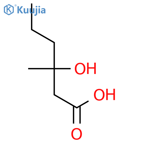 3-Hydroxy-3-methylhexanoic acid structure