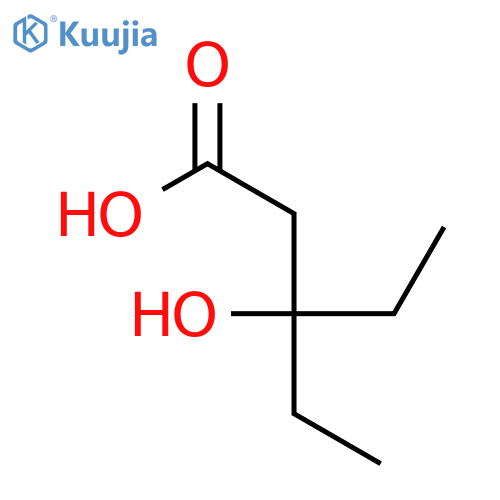 3-ethyl-3-hydroxypentanoic acid structure