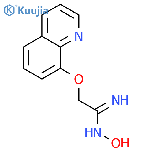Ethanimidamide, N-hydroxy-2-(8-quinolinyloxy)- structure