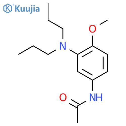 3-(N,N-Dipropyl)amino-4-methoxyacetanilide structure