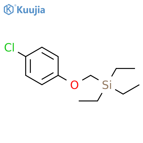 Silane, [(4-chlorophenoxy)methyl]triethyl- structure