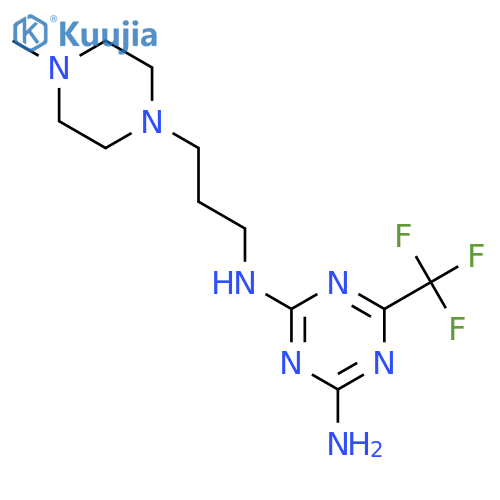 1,3,5-Triazine-2,4-diamine,N2-[3-(4-methyl-1-piperazinyl)propyl]-6-(trifluoromethyl)- structure