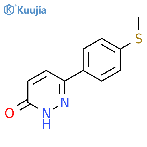 6-[4-(methylsulfanyl)phenyl]-2,3-dihydropyridazin-3-one structure