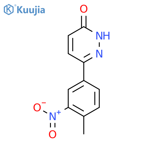 3(2H)-Pyridazinone,6-(4-methyl-3-nitrophenyl)- structure