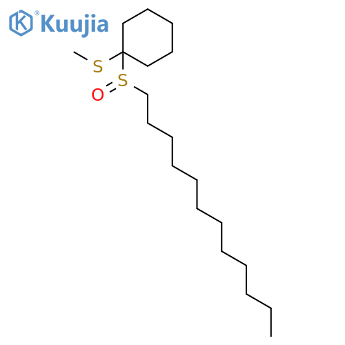 Cyclohexane, 1-(dodecylsulfinyl)-1-(methylthio)- structure