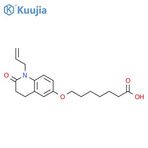 Heptanoic acid,7-[[1,2,3,4-tetrahydro-2-oxo-1-(2-propenyl)-6-quinolinyl]oxy]- structure