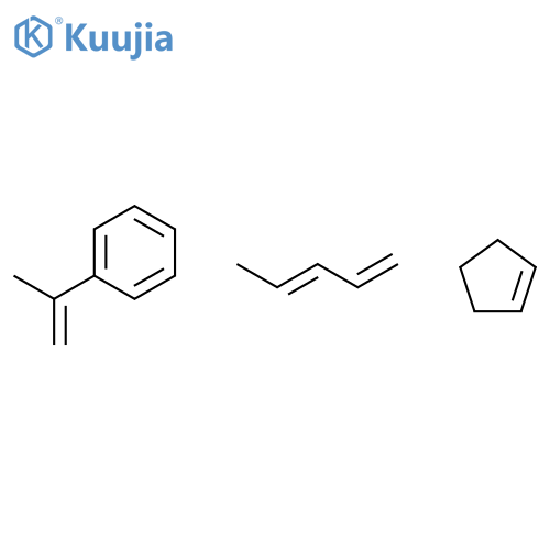 cyclopentene,isopropenylbenzene,(3E)-penta-1,3-diene structure