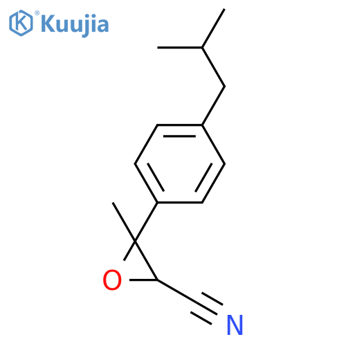 Oxiranecarbonitrile, 3-methyl-3-[4-(2-methylpropyl)phenyl]- structure