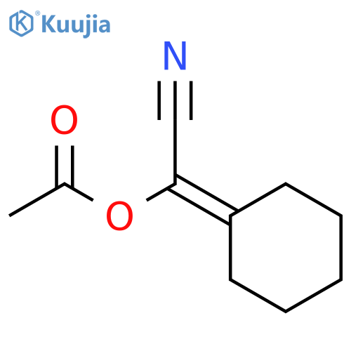 Acetonitrile, (acetyloxy)cyclohexylidene- structure