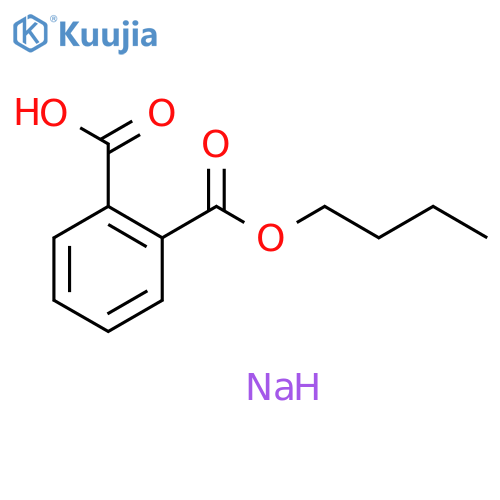 1,2-Benzenedicarboxylic acid, 1-butyl ester, sodium salt (1:1) structure