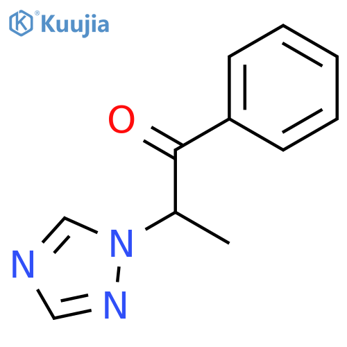 1-Propanone, 1-phenyl-2-(1H-1,2,4-triazol-1-yl)- structure