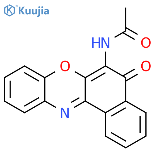 Acetamide, N-(5-oxo-5H-benzo[a]phenoxazin-6-yl)- structure