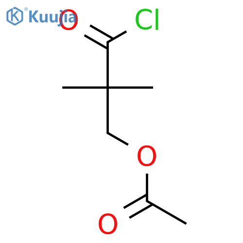 Propanoyl chloride, 3-(acetyloxy)-2,2-dimethyl- structure
