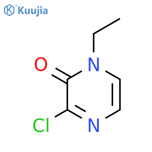 3-chloro-1-ethyl-1,2-dihydropyrazin-2-one structure