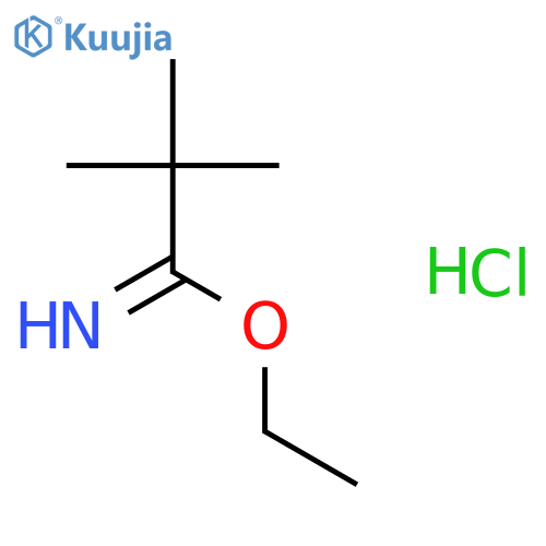 ethyl 2,2-dimethylpropanimidate hydrochloride structure
