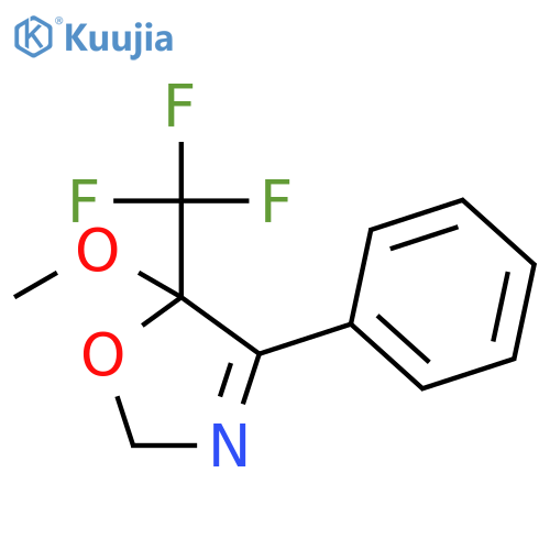Oxazole, 2,5-dihydro-5-methoxy-4-phenyl-5-(trifluoromethyl)- structure