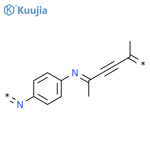 POLY[NITRILO-1,4-PHENYLENENITRILO(1,4-DIMETHYL-2-BUTYNE-1,4-DIYLIDENE)] structure