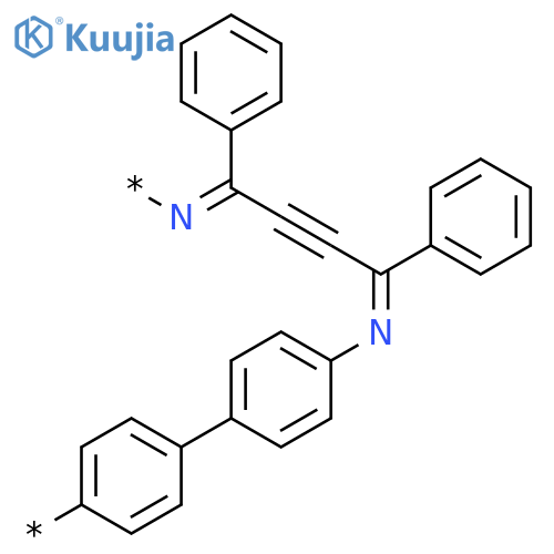 Poly[nitrilo(1,4-diphenyl-2-butyne-1,4-diylidene)nitrilo[1,1'-biphenyl]-4,4'-diyl] structure