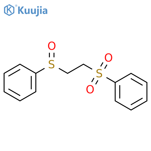 Benzene, [[2-(phenylsulfinyl)ethyl]sulfonyl]- structure