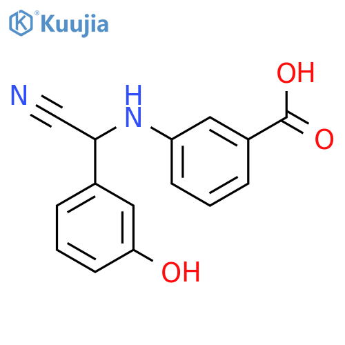 BENZOIC ACID, 3-[[CYANO(3-HYDROXYPHENYL)METHYL]AMINO]-, (-)- structure