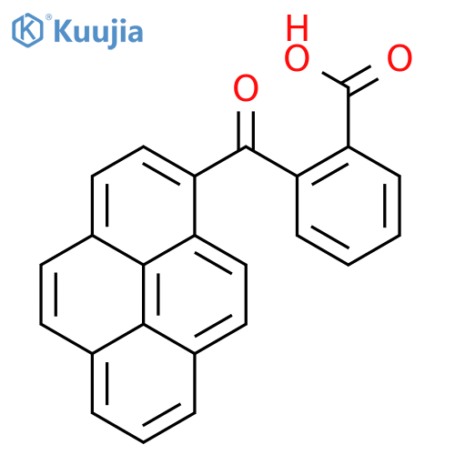 Benzoic acid, 2-(1-pyrenylcarbonyl)- structure