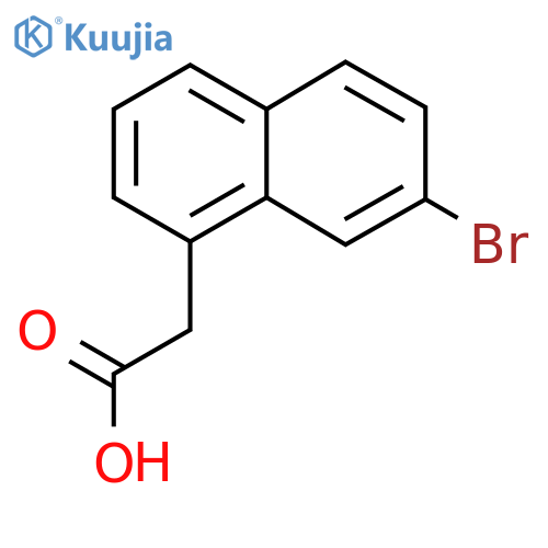 7-Bromo-1-naphthylacetic acid structure