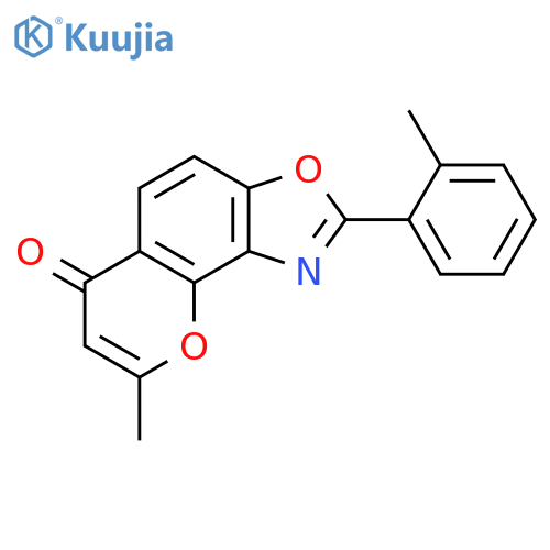 6H-PYRANO[2,3-E]BENZOXAZOL-6-ONE, 8-METHYL-2-(2-METHYLPHENYL)- structure