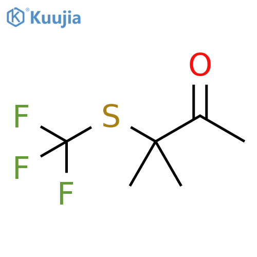 2-Butanone, 3-methyl-3-[(trifluoromethyl)thio]- structure