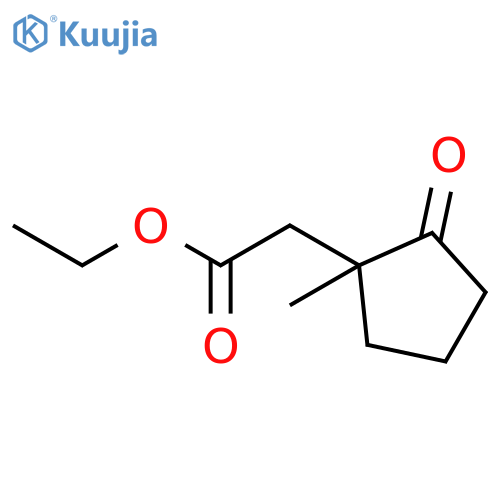 Cyclopentaneacetic acid, 1-methyl-2-oxo-, ethyl ester structure
