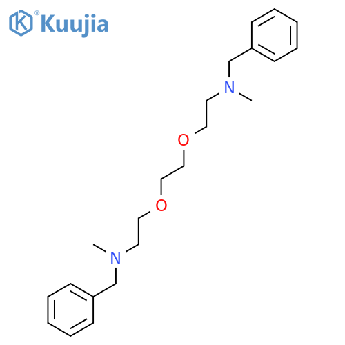 2,2'-(ethane-1,2-diylbis(oxy))bis(N-benzyl-N-methylethanamine) structure