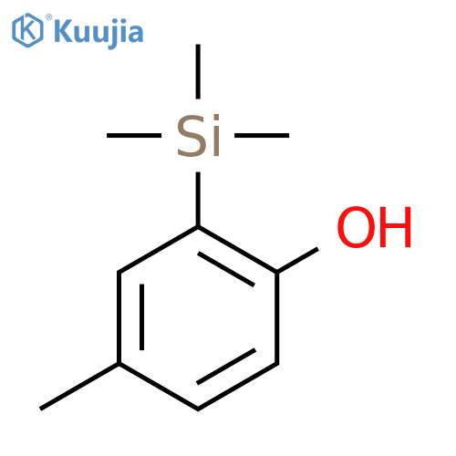 4-Methyl-2-(trimethylsilyl)phenol structure