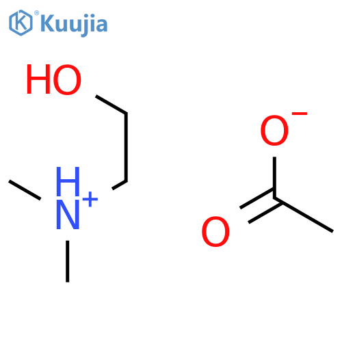 n,n-dimethyl(2-hydroxyethyl)ammonium acetate structure