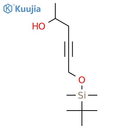 4-Hexyn-2-ol, 6-[[(1,1-dimethylethyl)dimethylsilyl]oxy]- structure