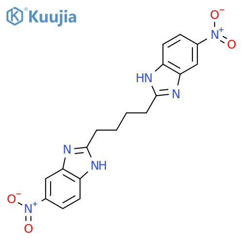 1H-Benzimidazole, 2,2'-(1,4-butanediyl)bis[5-nitro- structure