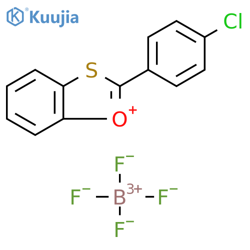 1,3-Benzoxathiol-1-ium, 2-(4-chlorophenyl)-, tetrafluoroborate(1-) (1:1) structure