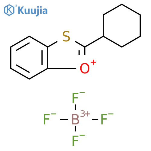 1,3-Benzoxathiol-1-ium, 2-cyclohexyl-, tetrafluoroborate(1-) (1:1) structure