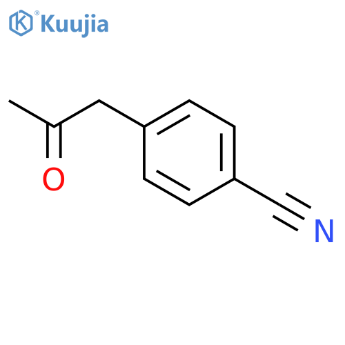 4-(2-Oxopropyl)benzonitrile structure