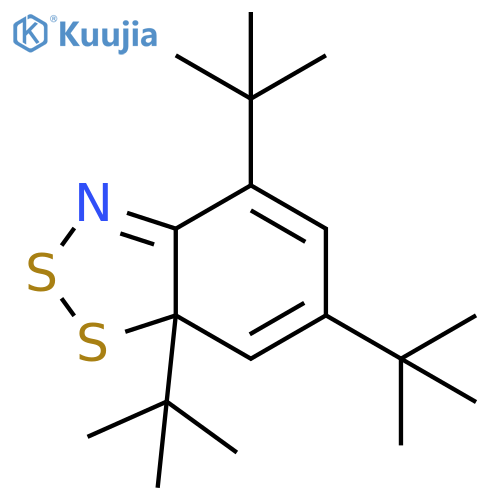 4,6,7a-Tris(1,1-dimethylethyl)-7aH-1,2,3-benzodithiazole structure