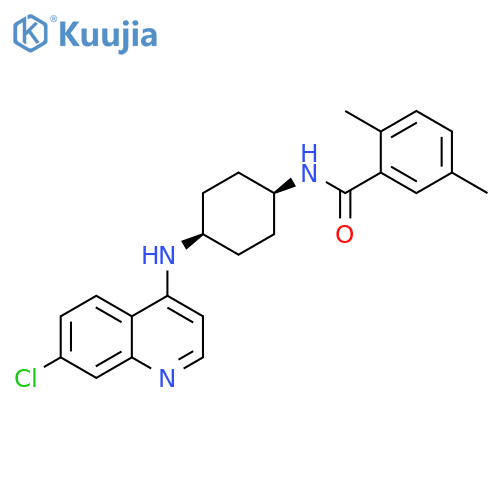 Benzamide,N-[cis-4-[(7-chloro-4-quinolinyl)amino]cyclohexyl]-2,5-dimethyl- structure