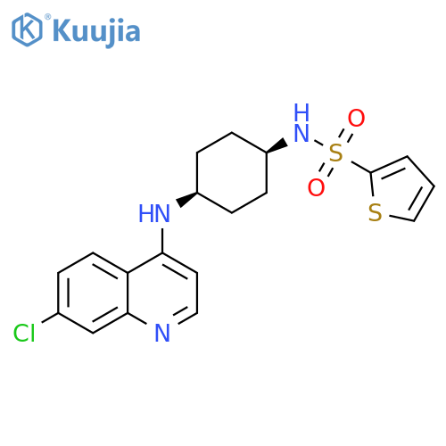 2-Thiophenesulfonamide,N-[cis-4-[(7-chloro-4-quinolinyl)amino]cyclohexyl]- structure