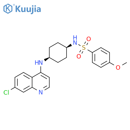Benzenesulfonamide,N-[cis-4-[(7-chloro-4-quinolinyl)amino]cyclohexyl]-4-methoxy- structure