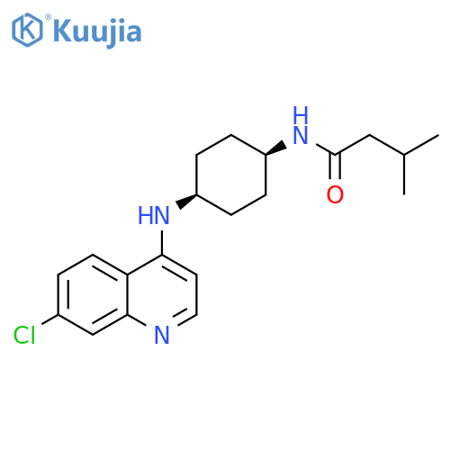 Butanamide,N-[cis-4-[(7-chloro-4-quinolinyl)amino]cyclohexyl]-3-methyl- structure
