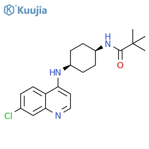 Propanamide,N-[cis-4-[(7-chloro-4-quinolinyl)amino]cyclohexyl]-2,2-dimethyl- structure